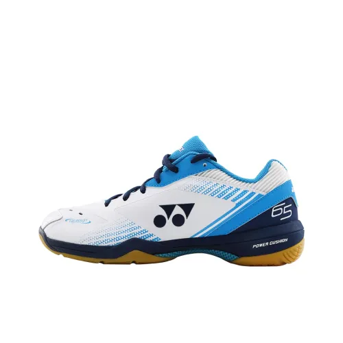 YONEX POWER CUSHION 65 Бадминтонная обувь Низкий топ Белый Морской синий Унисекс