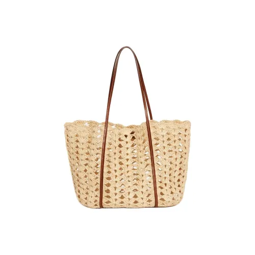 Vanessa Bruno Рафия Тоут Сумка Сумка для покупок Сумка на плечо Сумка Женская Естественный