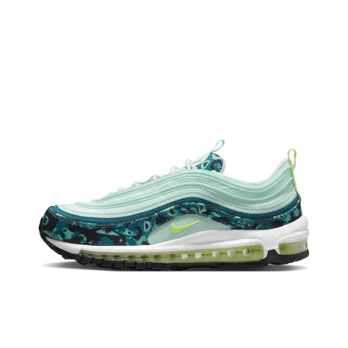 Nike Air Max 97 Low Топ Air Cushion Беговые кроссовки Женские Озерный зеленый