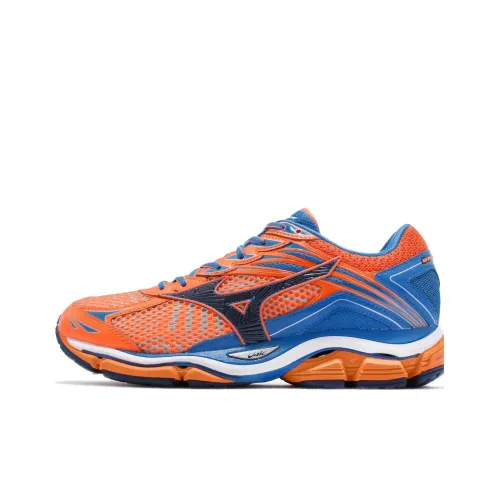 Mizuno Wave Enigma 6 Противоскользящие устойчивые к истиранию низкий топ беговые кроссовки мужские оранжевые синие