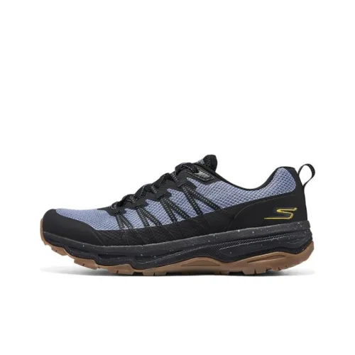 Skechers Go Run Trail Low Топ Беговые кроссовки Мужской Черный Серый