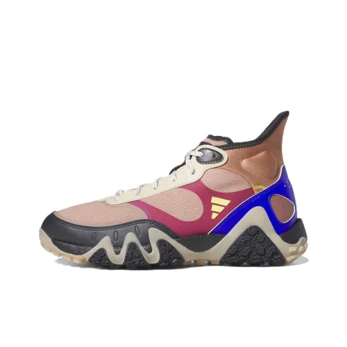 Adidas Adicross Slip-resistant Abrasion-resistant Lightweight High Golf Shoes Men's Brown Red Адидас Adicross противоскользящий устойчивый к истиранию легкий высокий гольф обувь для мужчин коричневый красный