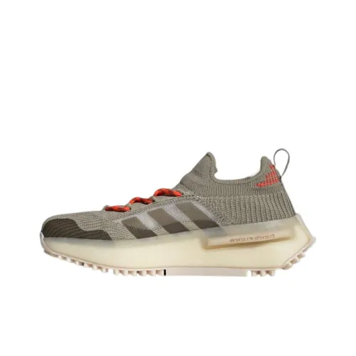 RIMOWA x adidas originals NMD S1 Slip Resistant Abrasion Resistant Breathable Low Top Casual Unisex Linen Green РIMOWA x adidas Originals NMD S1 Противоскользящий Устойчивый к истиранию Дышащий Низкий Топ Повседневный Унисекс Лен Зеленый