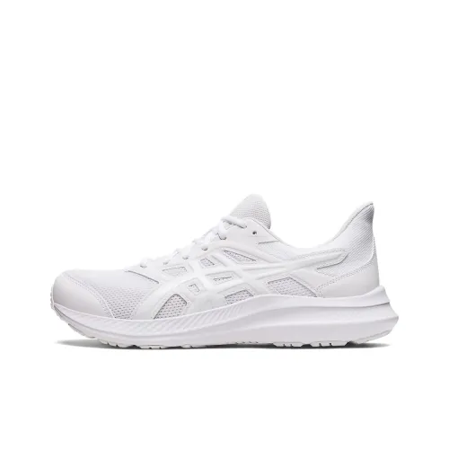 Asics Jolt 4 Устойчивый к истиранию Дышащий Низкий Топ Тренировочные Беговые кроссовки Мужские Белые