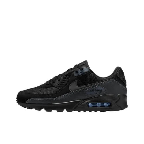 Nike Air Max 90 Беговые кроссовки Низкий топ Черный Унисекс