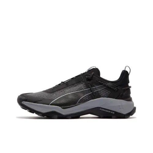 PUMA Explore Slip-Resistant Abrasion-Resistant Lightweight Low-Top Trail Running Shoes Men's Black PUMA Explore противоскользящие устойчивые к истиранию легкие низкие кеды для бега по пересеченной местности мужские черные