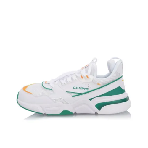 Подкладка Departure Slip-resistant Abrasion-resistant Легкий Low Top Повседневная обувь Мужская Белый Зеленый