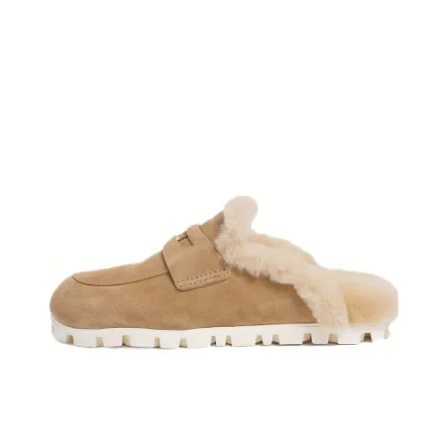 MIU MIU Penny Домашние тапочки Женские Коричневый