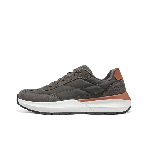 Skechers Global Jogger Повседневный Низкий Топ Серый Красный Мужской