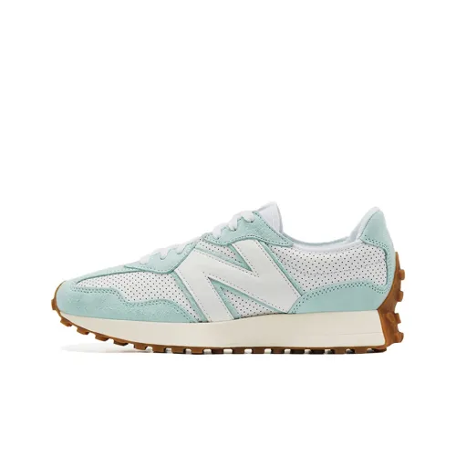 New Balance NB 327 Low Топ Повседневные Беговые Кроссовки Женские Белые Зеленые