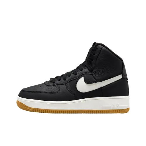 Nike Air Force 1 Sculpt 'Черный Gum' Slip-resistant Abrasion-resistant Легкий High Top Скейтбординг Кроссовки Женские