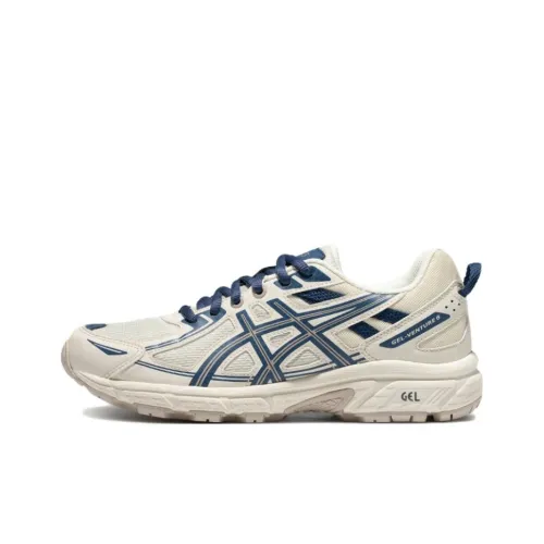 Asics Gel Venture 6 Low Топ Повседневные Беговые Кроссовки Женские Белые Синие