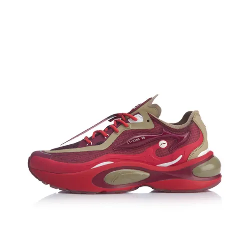 Подкладка V8 1,5 Нескользящий Легкий Низкий Топ Беговые кроссовки Мужские Красно-коричневый