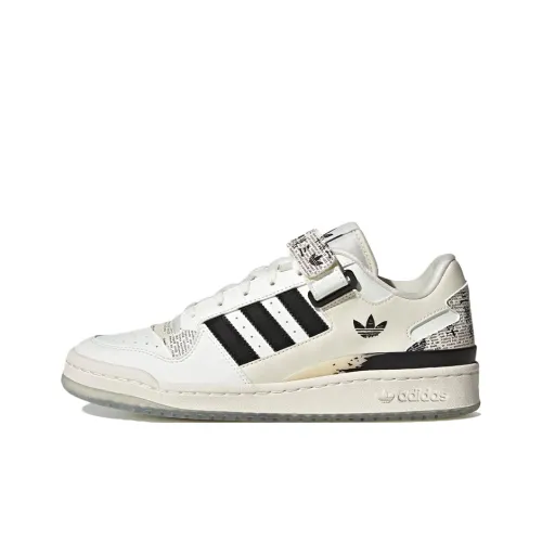 Adidas Originals FORUM Low Черный Белый Низкий Топ Скейтборд Кроссовки Унисекс Черный Белый