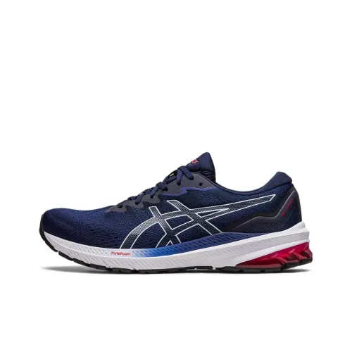 Asics GT 1000 11 Low Топ Беговые кроссовки Мужской Синий Белый 4E Ширина