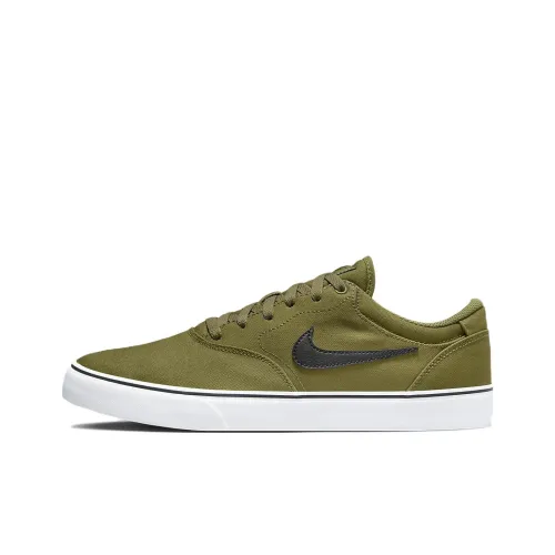 Nike SB Chron 2 Холст Слип-резистентные Амортизаторы Низкие Скейтборд Кроссовки Унисекс Зеленый