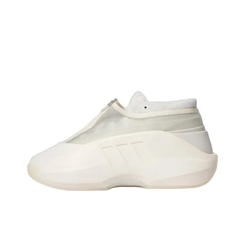 Adidas Crazy Infinity Винтажные баскетбольные кроссовки Low Топ Track Серый/Белый известняк Wonder White Унисекс