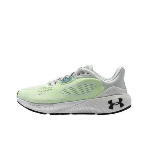 Under Armour HOVR Machina 3 Low Топ Повседневные Беговые Кроссовки Женские Серый Зеленый Азиатская Версия