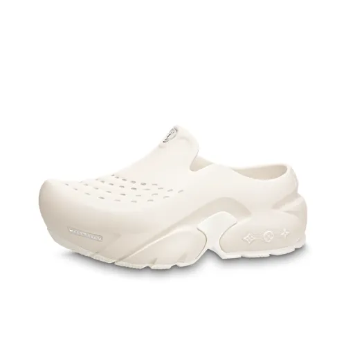 LOUIS VUITTON Shark Slippers Stylish Sandals Men's White LOUIS VUITTON Shark Тапочки Стильные Сандалии Мужские Белые