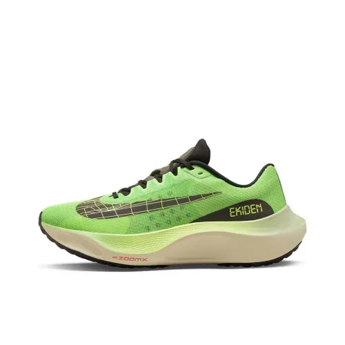 Nike Zoom Fly 5 Slip-Resistant Дышащий Быстросохнущий Низкий Топ для Тренировок для Бега на длинные дистанции Обувь Унисекс Зеленый