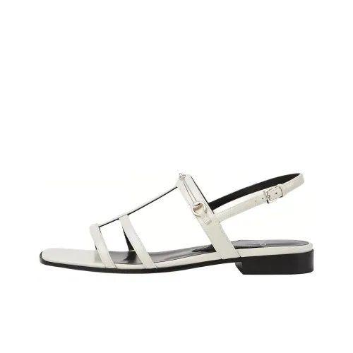 GUCCI Horsebit One Ремень Сандалии Женские Белые