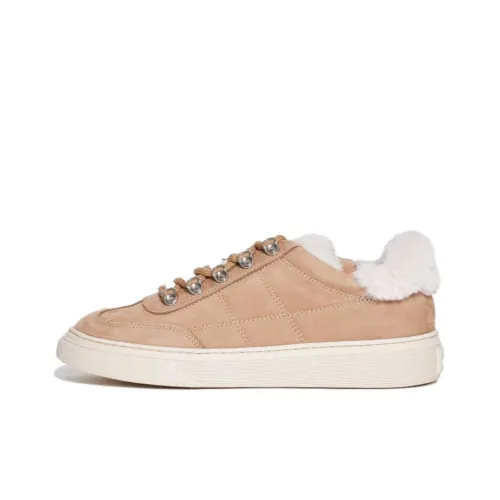 HOGAN H365 Устойчивые к истиранию Низкие Кроссовки для скейтбординга Женские Светлый Умбра