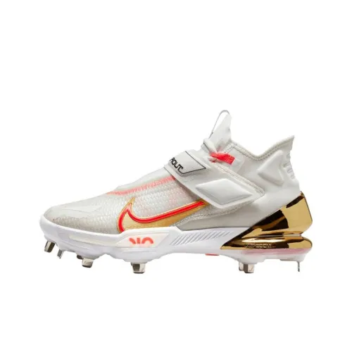 Nike Force Zoom Trout 8 Pro NRG Амортизация MID Топ Кроссовки для тренировок Мужской Белый Красный Золотой