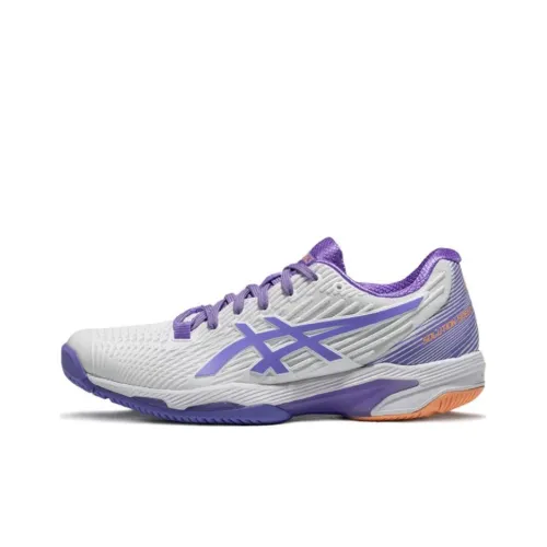 Asics Solution Speed FF 2 Low Топ Кроссовки для тенниса Женские Белые Фиолетовые
