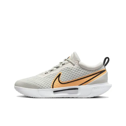 nike Court Zoom Pro Амортизаторы Шок Устойчивость к Сцеплению Устойчивость к Износу Дышащий Низкий Топ Кроссовки для Тенниса Серый Желтый