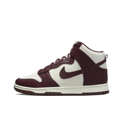 Nike Dunk High Бургунди Crush High Топ Скейтборд Кроссовки Женские Бургунди