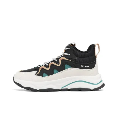 XTEP Red Cliff Хлопок Противоскользящий Устойчивый к истиранию Термический MID Топ Спортивная Повседневная Обувь Мужская Черный Белый Серый