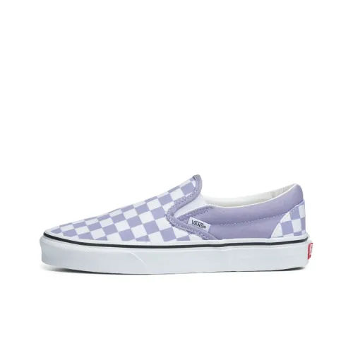 VANS Slip-on Легкий и Износостойкий Низкий Топ Скейтборд Кроссовки Унисекс Фиолетовый