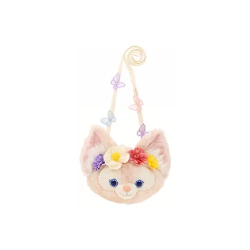 Disney Плюшевый Маленький Лицо Сумка Монетница Сумка через плечо Стандартная Женская Розовая