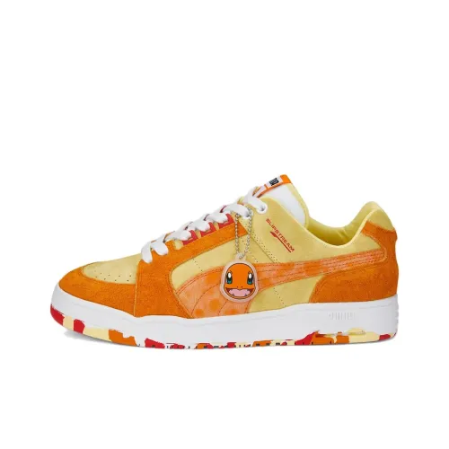 Pokémon X PUMA Slipstream Lo 'Charmander' Амортизация Износостойкие Низкие Кроссовки для Скейтбординга Мужские Желтые