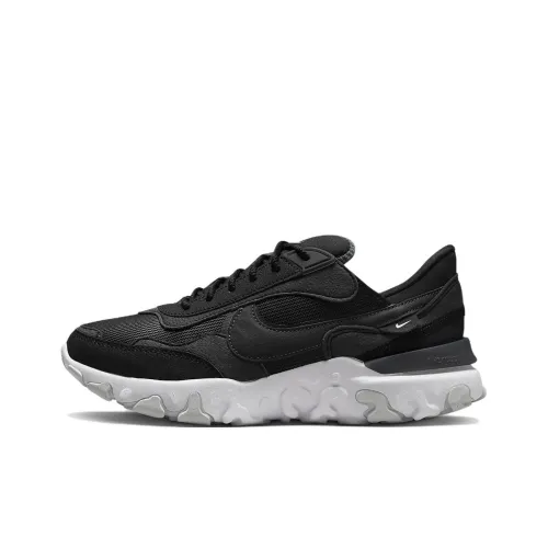 Nike React Revision Slip Resistant Abrasion Resistant Low Top Беговые кроссовки Женские Черный