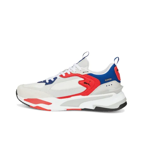 PUMA RS Fast Limiter Suede Low Top Спортивная Повседневная Обувь Унисекс Синий Белый Красный