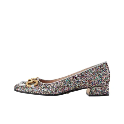 GUCCI Lovelight MID Низкий каблук Обувь Женская Многоцветная