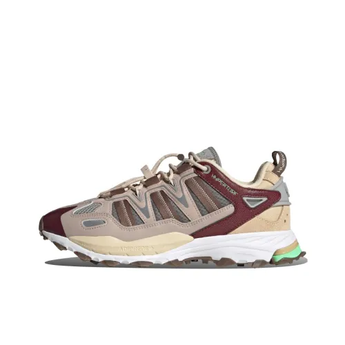 Adidas Originals Hyperturf Легкий Износостойкий и Нескользящий Низкий Топ Уличная Обувь Унисекс Коричневый Красный