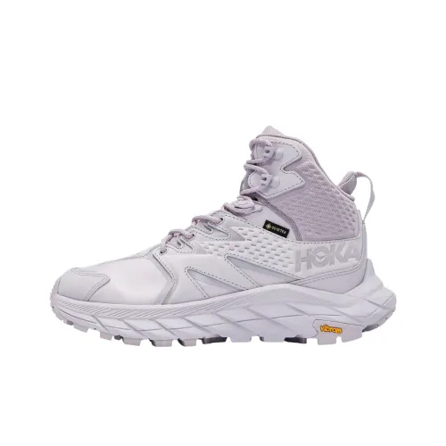 HOKA ONE ONE Anacapa MID GTX Противоскользящий Устойчивый к износу Водонепроницаемый Высокий Топ Уличная Обувь Унисекс Фиолетовый Серый