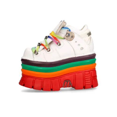 NEW ROCK Низкий топ Повседневная обувь Унисекс Белый