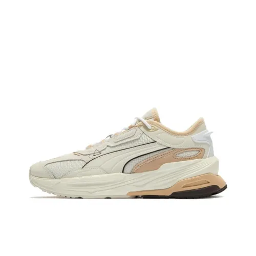 PUMA Extent Nitro Heritage Противоскользящий Устойчивый к истиранию Низкий Топ Повседневные Беговые кроссовки Унисекс Экрю