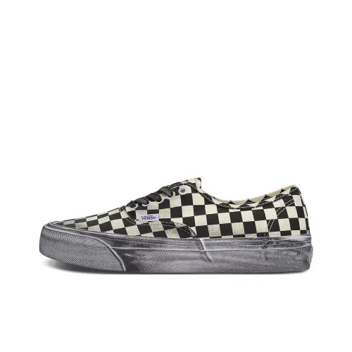 Vans Authentic Series Low Топ Скейтборд Кроссовки Унисекс Черный Белый