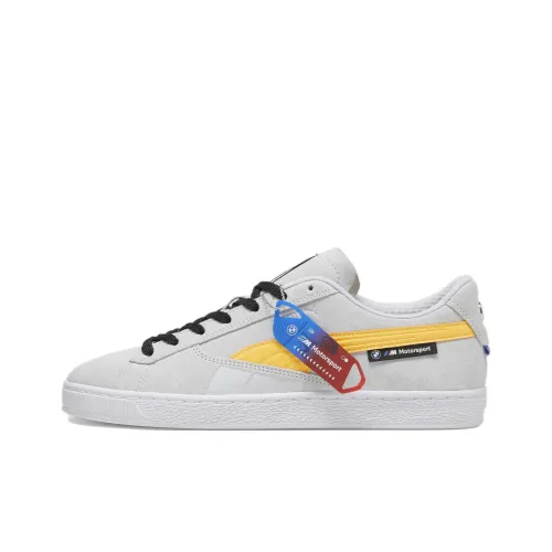 PUMA BMW M Motorsport Low Топ Скейтборд Кроссовки Унисекс Белый Желтый