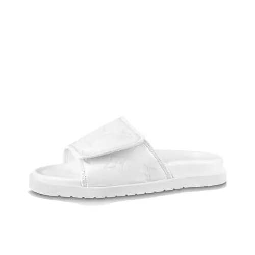 LOUIS VUITTON Miami Сланцы Мужские Белые