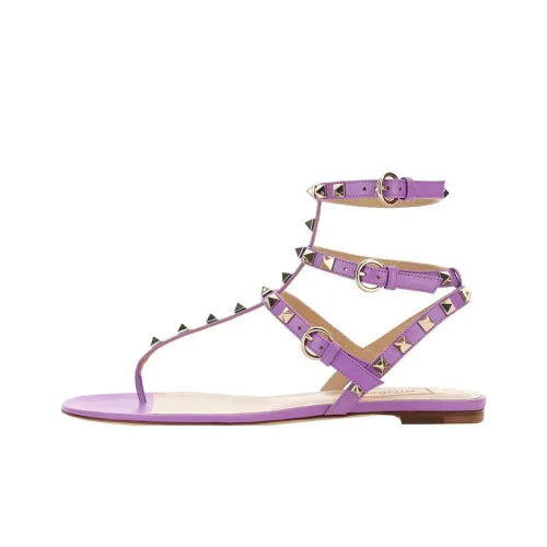 Valentino Rockstud One Ремешок Сандалии Женские Фиолетовые