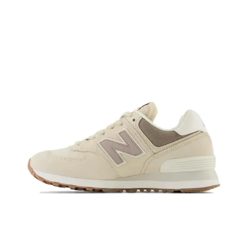 New Balance NB 574 Low Топ Беговые кроссовки Женские Экрю