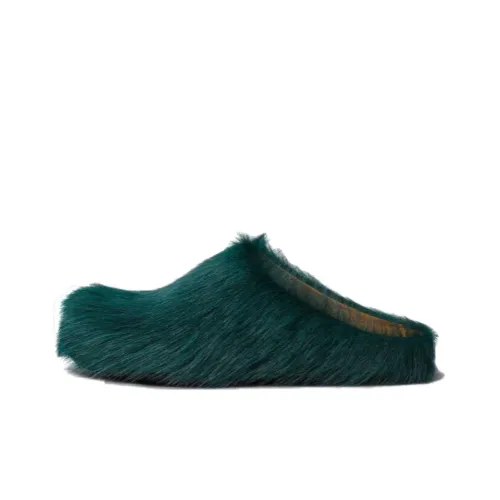 MARNI Fussbett Резиновая подошва Домашние тапочки Женские Циановый