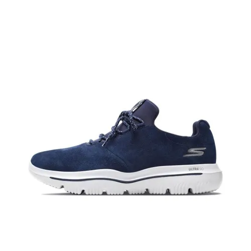 Skechers Go Walk Evolution Ultra Low Топ Спортивная Повседневная Обувь Мужская Синяя