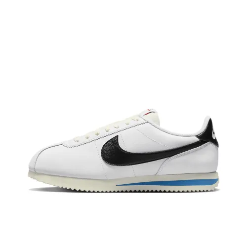 Nike Cortez Амортизация Износостойкий Низкий Топ Повседневный Городской Коммутирование Беговые кроссовки Женские Белые Черные Синие