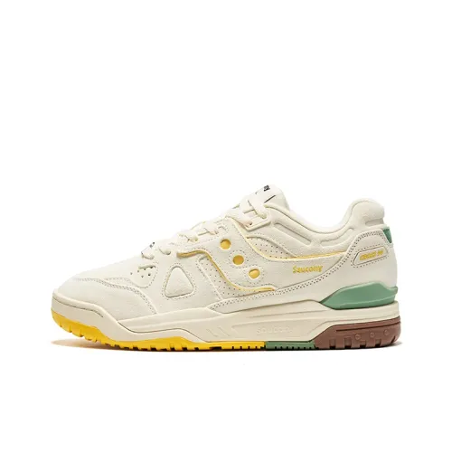Saucony Cross 90 Скейтборд Кроссовки Низкие Бежево-Желтые Унисекс